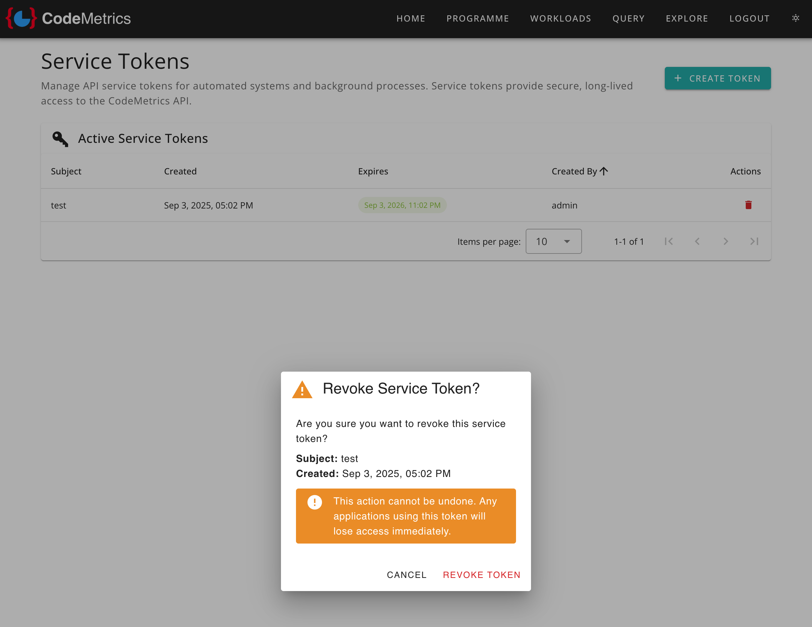 Revoke Token